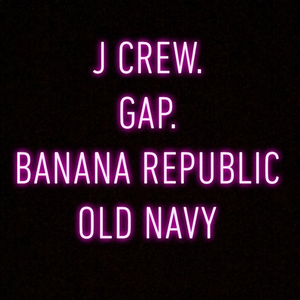 J crew GAP OLD Navy